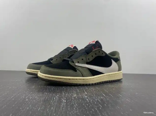 Reps TBK OG TRAVIS LOW 1 JORDAN SCOTT SP AIR X 'BLACK DM7866-002 OLIVE' 0510